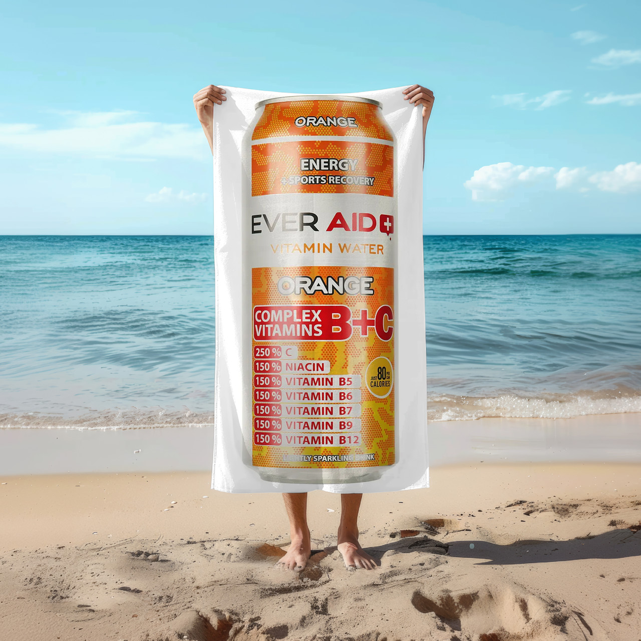 Рушник 78*140 см Ever Aid Vitamin Water Orange 0.5л з/б