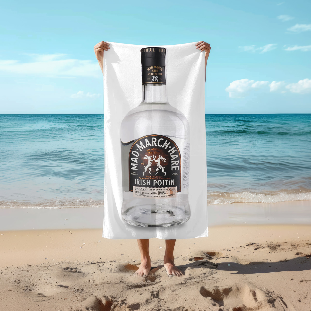 Рушник 78*140 см Почін Mad March Hare Irish Poitin, 0,7л