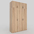 Шафа для одягу розпашна "Дуэт" 1950x1500x520мм Дуб Сонома, фото 4
