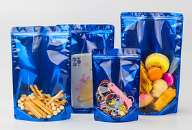 Фасувальні однотонні пакети дой-пак zip-замок