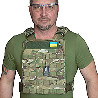 Облегчённый бронежилет из кордуры Kirasa в камуфляже Multicam