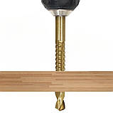 Набір східчастих конусних свердлів з титановим покриттям Фрезерувальні свердла для металу 6 шт в кейсі, фото 4