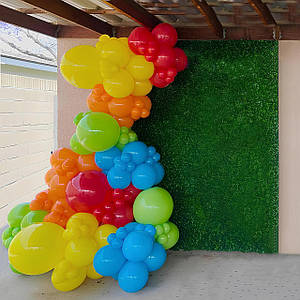 Арка гірлянда з повітряних кульок Колор (130 кульок) | Гавайская вечеринка
