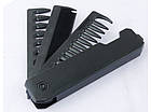Гребінець похідний складаний 3в1. Туристичний складаний гребінець, фото 8