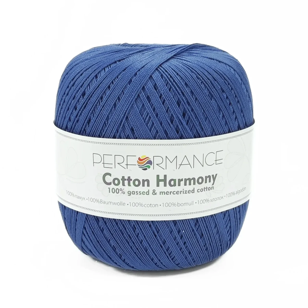 Пряжа Cotton Harmony/Коттон Гармоні, темно-блакитний 0323, Performance, фото 1