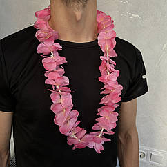 Леї (Гібіскус) яскраво-рожеві на Гавайську вечірку, 43 см