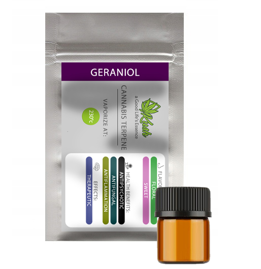 🌿Geraniol – натуральний терпен із конопель | 1 мл | Monoterpen, фото 1