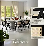 Крісло Lissy в ретро стилі бохо, чорний колір, фото 6