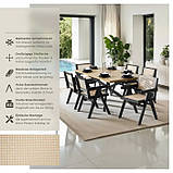 Крісло Lissy в ретро стилі бохо, чорний колір, фото 9