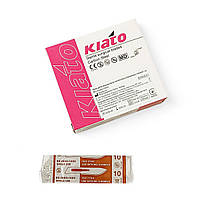 Лезо для скальпеля розмір 10 Kiato з вуглецевої сталі 100шт/уп