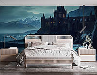 Флизелиновые фотообои для спальни, гостиной в готическом стиле "Крепость на краю света"