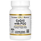 California Gold Nutrition, коензим Q10 із PQQ, убіхінон класу USP, 60 капсул