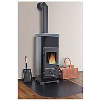 Піч на дровах Plamen Dora 10 N, 7.2 кВт, чорна, чавунна