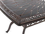 Класичний прямокутний стіл у ретростилі 165 × 102 см (метал, темно-коричневий), фото 7