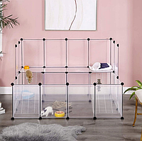 Велика розбірна клітка загорода для кроликів, їжачків, морських свинок та інших гризунів