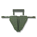 Захист паху (напашник) потрійний Kiborg з балістичним пакетом 1 клас захисту Militex Khaki, фото 2