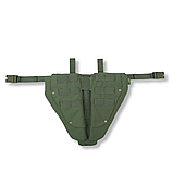 Захист паху (напашник) потрійний Kiborg з балістичним пакетом 1 клас захисту Militex Khaki, фото 3