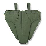 Захист паху (напашник) потрійний Kiborg з балістичним пакетом 1 клас захисту Militex Khaki, фото 5