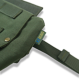 Захист паху (напашник) потрійний Kiborg з балістичним пакетом 1 клас захисту Militex Khaki, фото 6