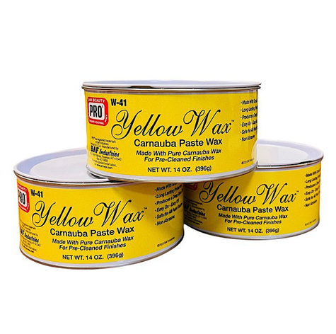 Yellow Wax Paste Твердий віск для ручної поліровки 396 гр, фото 1