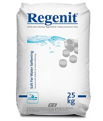 Сіль таблетована, 25 кг "REGENIT" (таблетка)