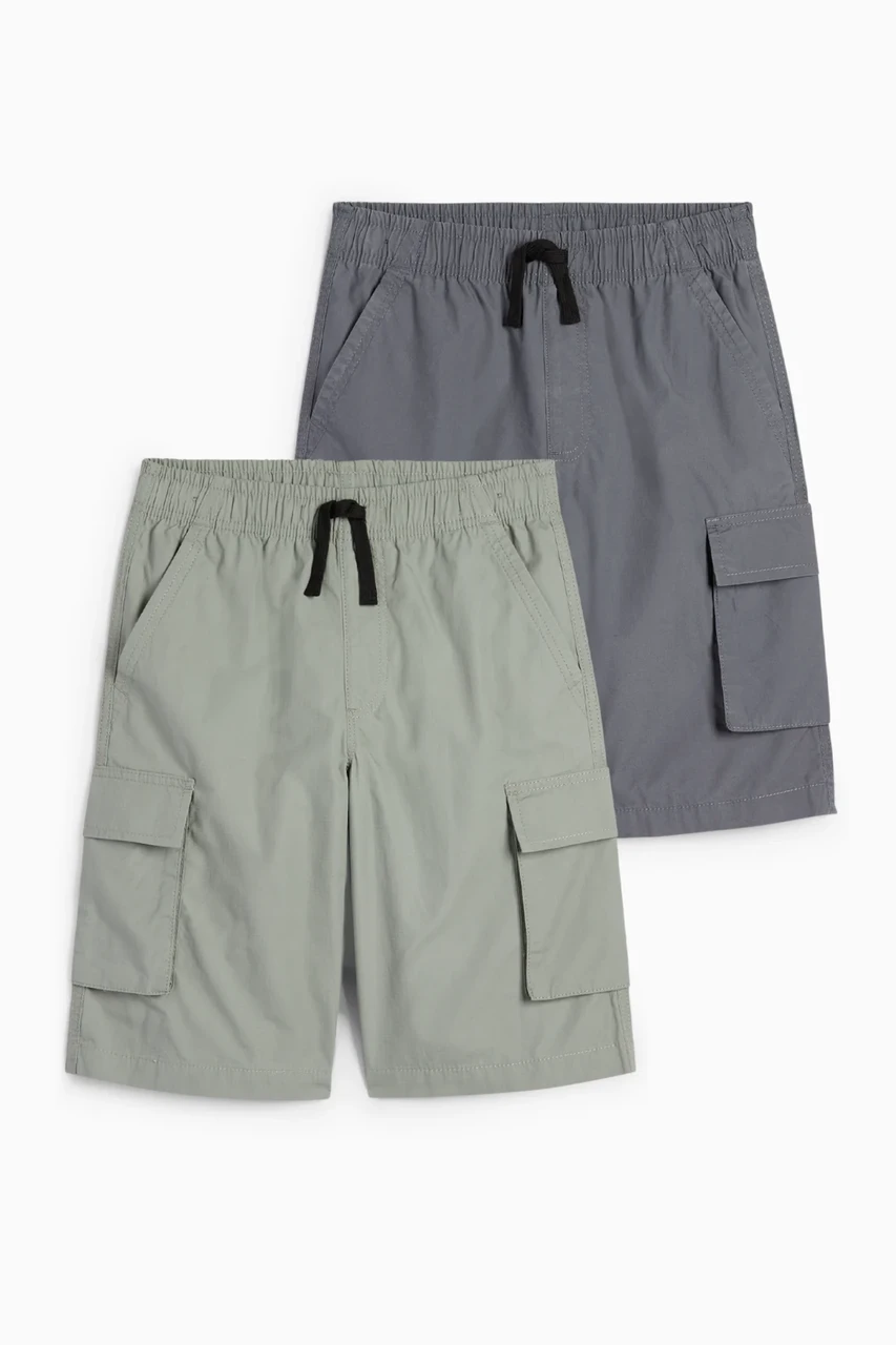 Шорти шорти карго сіріі C&A 140, 158см, фото 1