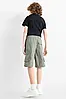 Шорти шорти карго світло-зелені C&A 140, 158см, фото 4