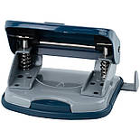 Діркопробивач Exakt-2 металевий, 30 аркушів, Earth colors синій, фото 3