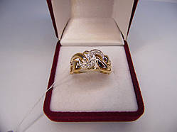 Золоте жіноче кільце. Розмір 19