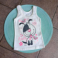 Майка "Bibo", молочна з цуценям