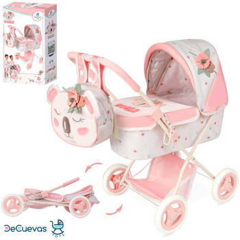 Візок для ляльок і пупсів 85079 DECUEVAS класична з сумкою Коала
