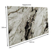Плитка ПЕТ самоклеюча Іспанський мармур текстурний під камінь 300х600х2мм панель стінова ПВХ покриття