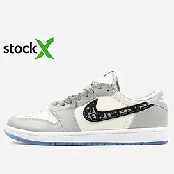 0415 Dior x Jordan 1 Low Grey 36