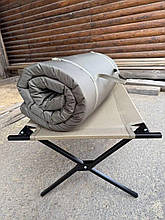 Матрас хакі на розкладачку складний