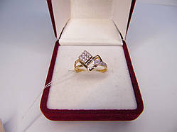 Золоте жіноче кільце. Розмір 16