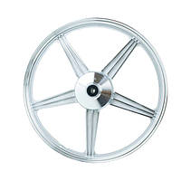 Диск колісний передній Minsk-Viper CG-125-150 D=18 підшипник 14,5мм срібло 5 лучів