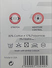 Чоловічі середні спортивні шкарпетки "NB" бавовна, висока резинка, емблема збоку, 41-45, 12 пар/уп. білі, фото 3