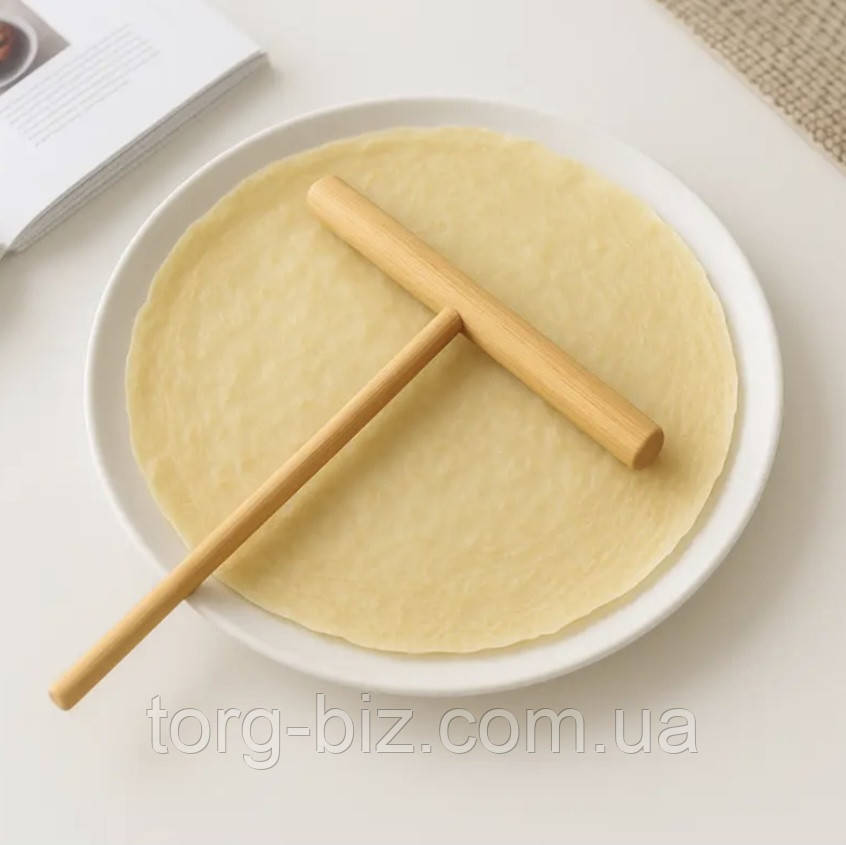 Шпатель деревяний для блинів Палочка для блинів Т- образна