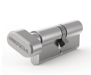 Циліндр дверний Gerda H plus ключ-поворот 75мм(30Т*45)