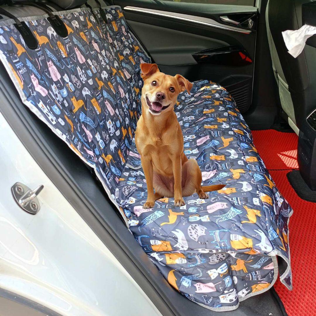 Накидка на заднє сидіння авто для перевезення собак Funny Cats, 139×126 см