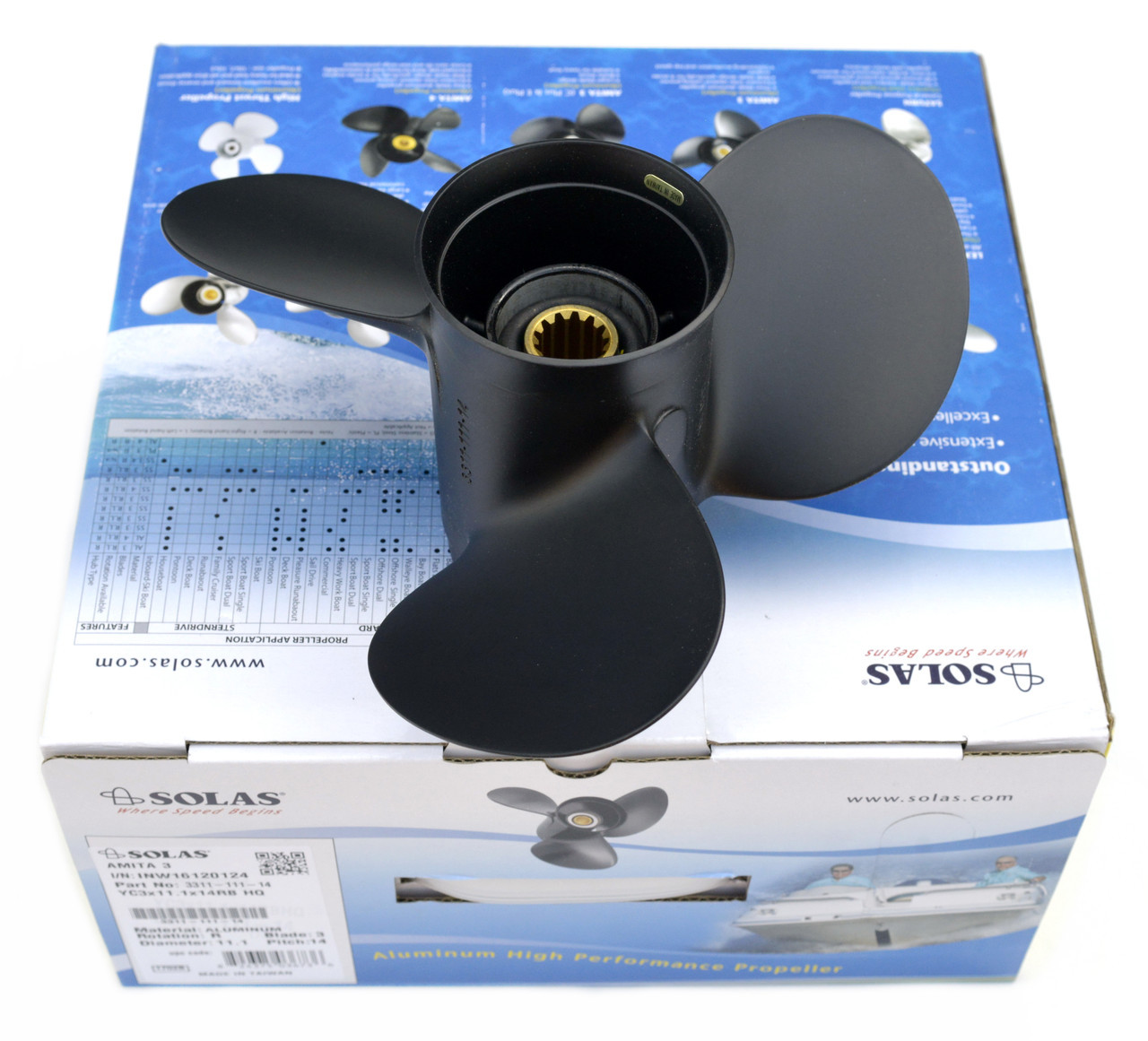 Гвинт Solas Yamaha/Honda/Parsun (11X15) (40-60 Л. С.), фото 1