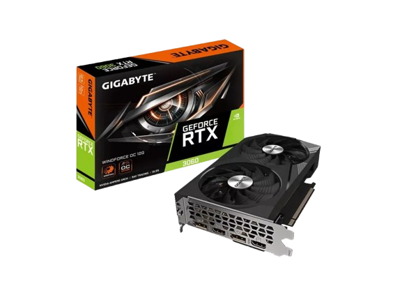 Відеокарта GeForce RTX 3060 12GB Gigabyte WindForce OC LHR rev.2.0 (GV-N3060WF2OC-12GD)
