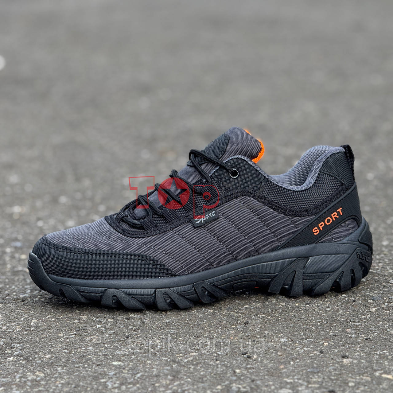 Кроссовки мужские серые осень весна Кросівки чоловічі сірі осінь весна (Код: 3593)