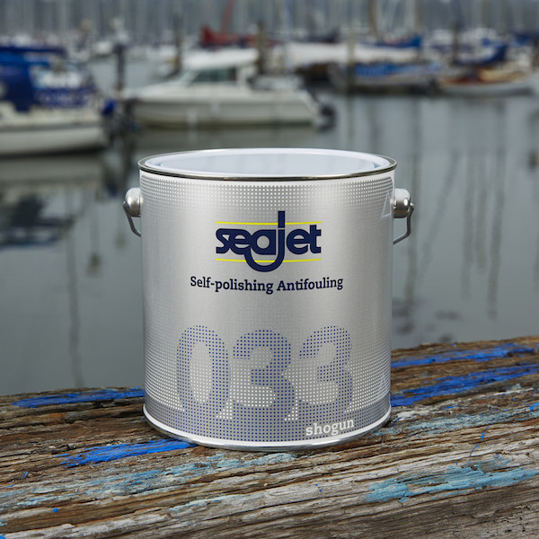 Антиобростайка фарба З Самополіюванням Seajet 033 Shogun Блакитна 2.5Л для моторних човнів катерів, фото 1