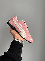 Рожеві замшеві жіночі кросівки Puma Speedcat  / Демісезонні кеди Пума