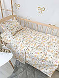 Змінна постільна білизна в дитяче ліжечко , постільна з трьох предметів Angelok-child, фото 6