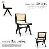 Дерев'яне ретро крісло Lissy до 120 кг. колір чорний, фото 3