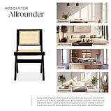 Дерев'яне ретро крісло Lissy до 120 кг. колір чорний, фото 7