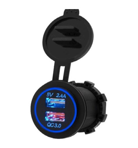Подвійний Usb Прикурювач, фото 1