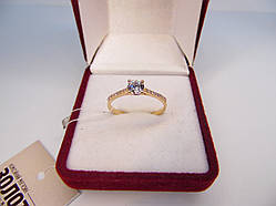 Золоте жіноче кільце. Розмір 18,5